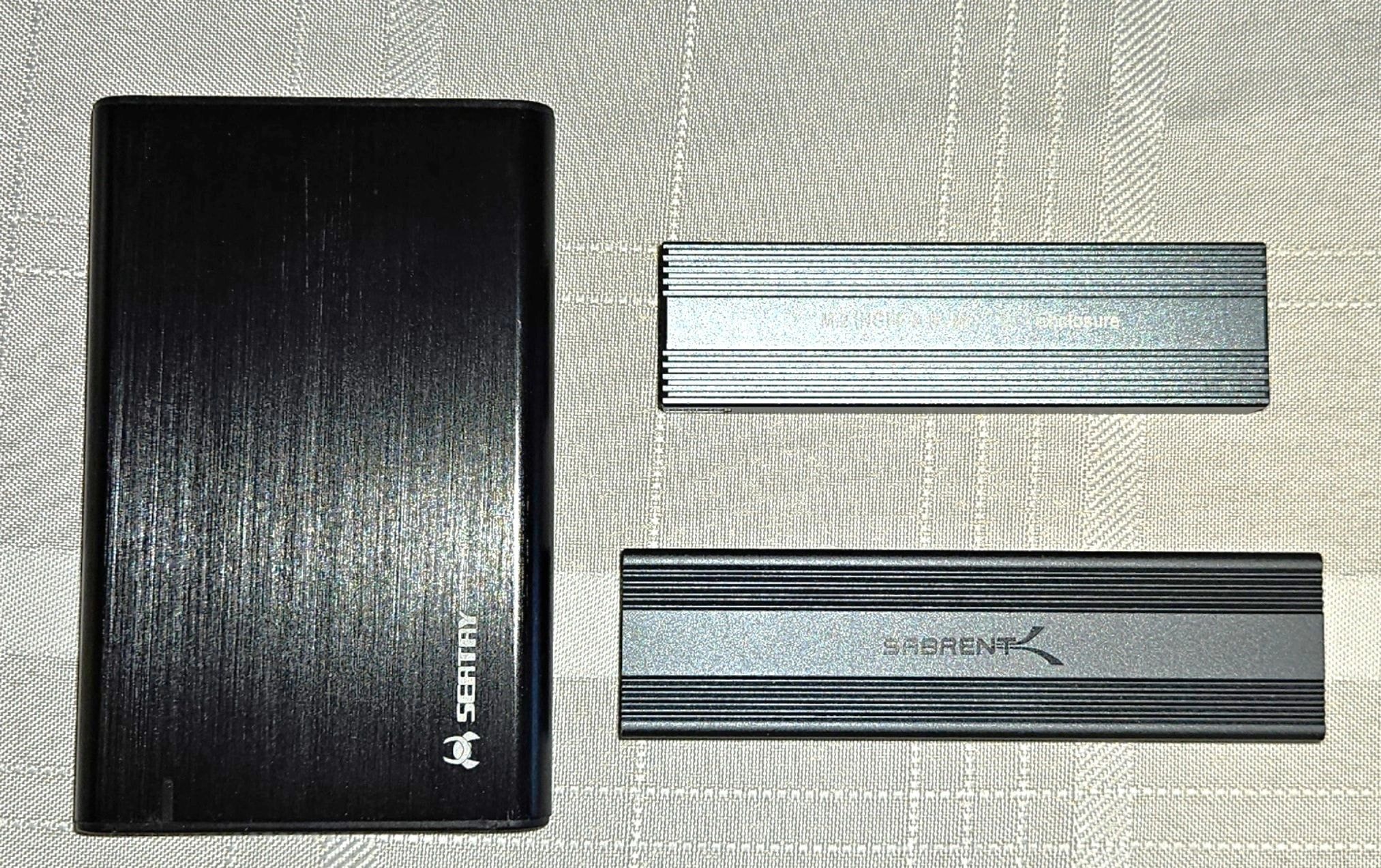 Hard drive being prepared for recycling or destruction.
